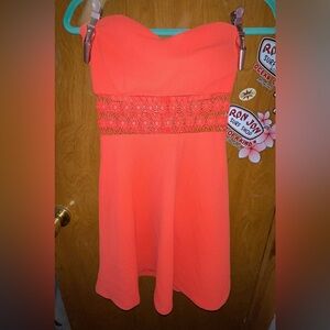 Coral Charlotte Russe Dress